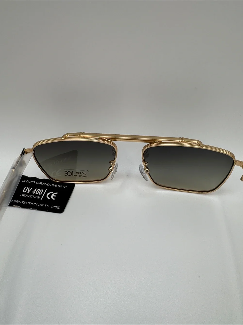 Gold Frame Grey Lens Women's Sunglasses
